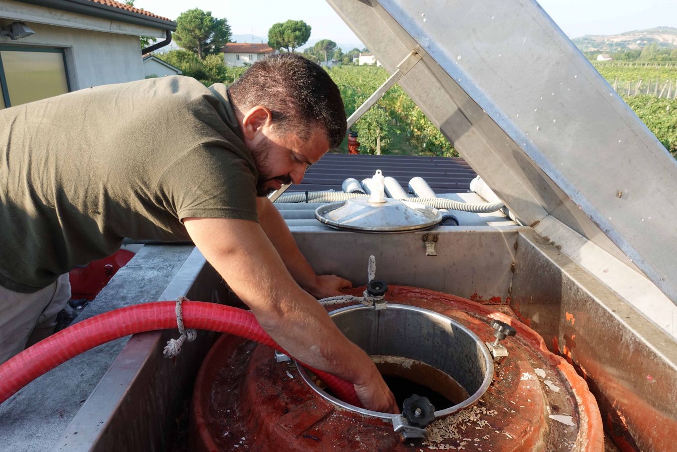 (Our) Red Vinification: Remontage (pump-over), Delestage (Rack and ...